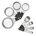 OXO Good Grips 8 Piece Stainless Steel Measuring Cups and Spoons Set - size: 8 count, style: Set