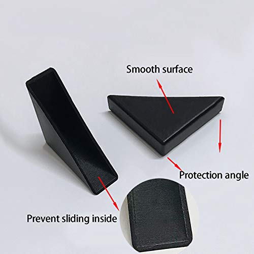 UoYu Corner Protectors- 20 Pcs Shape Triple-cornered Glass Table Corner Protector Cushion (6mm x 50mm) - size: 6mm x 50mm
