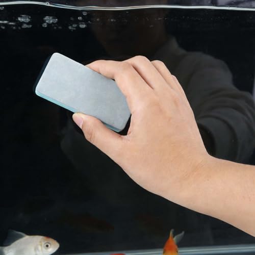 4pcs Double-Sided Fish Tank Cleaning Brushes, Aquarium Sponge Brush Fish Tank Scrubber Cleaner Palm-Sized Cleaning Tool for Aquarium Glass Home Kitchen