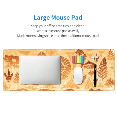 Retro Fossils Mouse Pad XL Large Mousepad Non Slip Rubber Base Desk Mat for Laptop Computer Gaming 31.5" X 12" - color: Retro Fossils