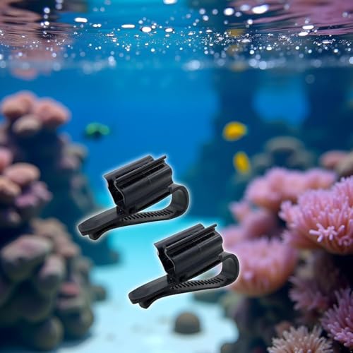 4Pcs Fish for Tank Mounting Clip Water Pipe Hose Holder Multifunction Adjustable Clamp for 0.31""-0.62"" Dia Tub Aquarium Tube Holder, Aquarium Air Pump Accessories Aquarium Pumps and Filters (Black)