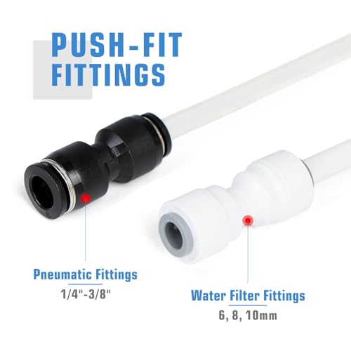 iCrimp Push to Connect Fitting Removal Tool for Disconnect 1/4-in to 3/8-in RO Water Tubing, Air Hose from Quick Push Fit Connectors, for Pneumatic Tools, RO Water Purifier