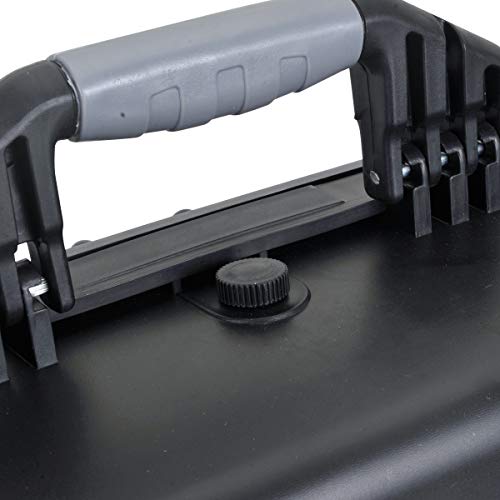MEIJIA Portable All Weather Waterproof Protective Hard Case,Compact Camera Case with Customizable Fit Foam,Fit Use of Drones,Camera,Equipments, Elegant Black,20.62 x16.85x8.11inches - color: Elegant Black