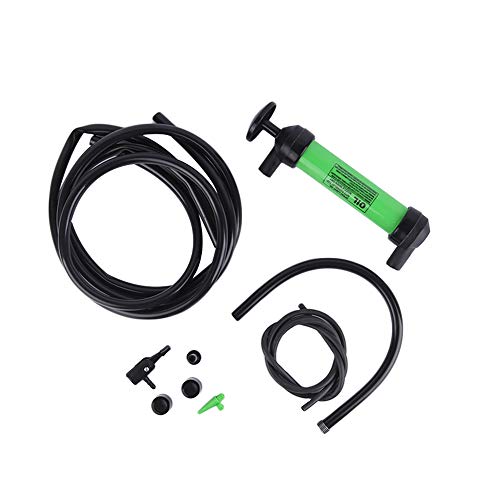 Koehler Enterprises Fuel Pump for Gas, Oil, and Liquids, Transfer Pump Kit for Automotive and Home, Safety Siphon, Green - style: Green