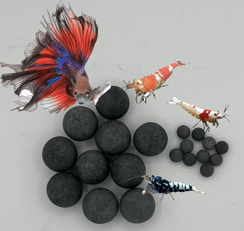 Awesome Industries Betta & Shrimp Tourmaline Mineral Balls Aquarium Water Conditioner Over 30 Elements Improves Water Quality, pH Balance, Health, Color & Breeding (20 Pack Combo) - size: 20 Pack Combo