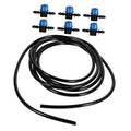 Healifty Aquarium Micro Hose Connector Kit Adjustable Water Flow Control Valve with Soft Silicone Tubing 7-Piece Set for Fish Tank