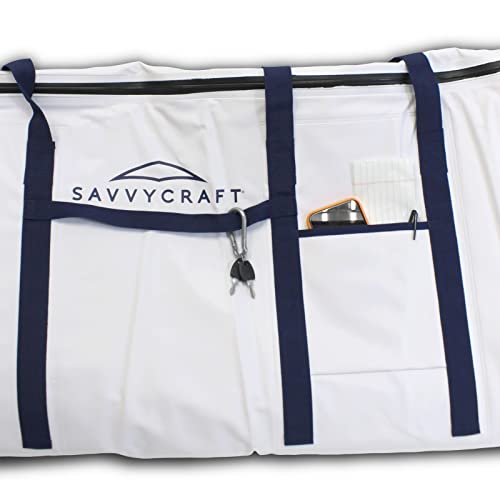 Savvycraft Waterproof Leakproof Insulated Fish Kill Bag, Heavy Duty Soft Fish Storage Bag with Easy Grip Handles, White 60" L x 12" W x 22" H - style: Flat Bottom: 60"l X 12"w X 22"h