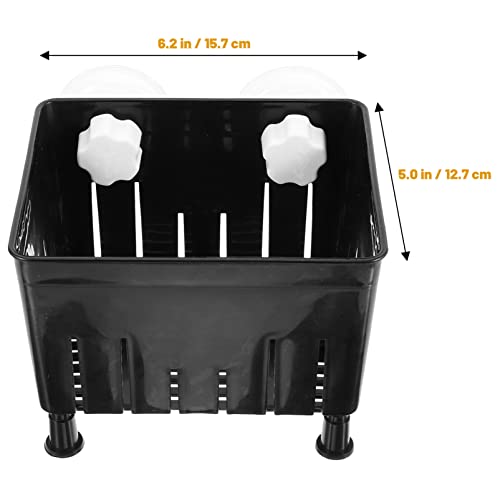 Betta Fish Tank 1 Set of Aquarium Fish Box Hatching Incubator Box Nursery Aquarium Spawning Incubator for Tank Black - color: Black