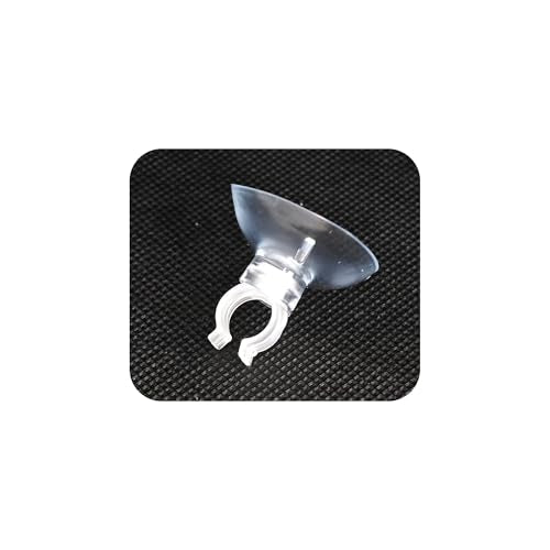 40PCS 10mm Aquarium Suction Cup Clips, Clear Airline Tube Holders for Fish Tank Air Hose, Clamps for Aeration Tubing Setup and Organization - size: 10mm