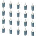 20 Pack Aquarium Air Stones - Air Pump Accessories of 1 Inch Cylinder Fish Tank Air Stone Aerator Bubble Diffuser for Nano Air Pumps Fish Tanks and Small Buckets - size: 20 PCS Air Stone