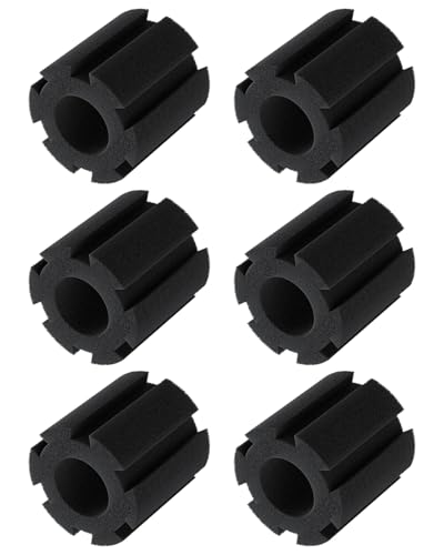 Pawfly 6 Pack Replacement Filter Sponges Aquarium Nano Bio Sponge Filter, Aquarium Filter Sponges Black Bio Foam for Fish Tank, Water Filtration Fish Tank Filter Accessories