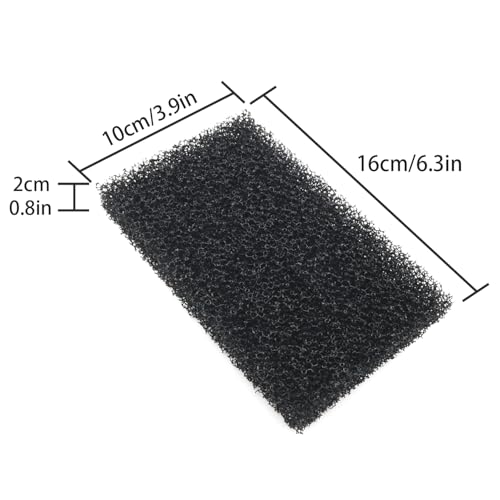 6PCS Sponge Pad Filter Fish Tank Bio Sponge Rough 6.3x3.9x0.8 inch Aquarium Bio Filter Media Sponge for Aquarium Fish Tanks