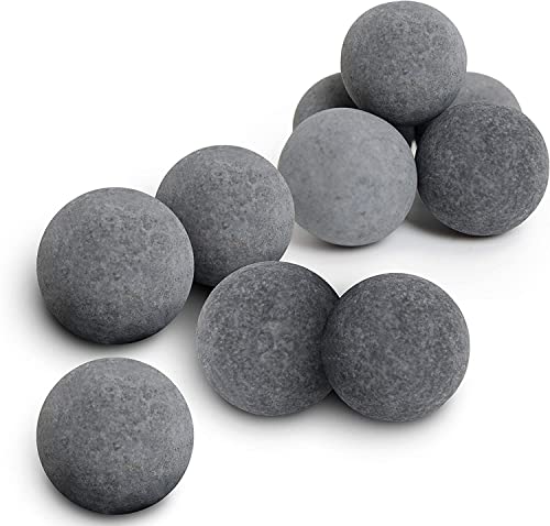 SunGrow Tropical Fish Water Conditioner Balls, Gray Stones for Freshwater Tank and Community Aquarium, Calcium-Enriched for Active Fish, 10 Balls per Pack