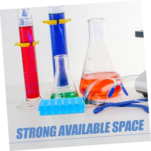 PRETYZOOM 24Hole Dual Sided Rack Sampling Tube Organizer for Laboratory Acid Alkali Resistant Versatile Design for Efficient Storage and Organization