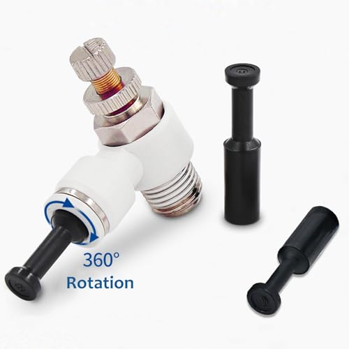 100Pcs Push-to-Connect Fitting Plug, Pneumatic Cap Style Blanking Plugs for 1/8 1/4 5/16 3/8 1/2 inch Tube Connect Fittings