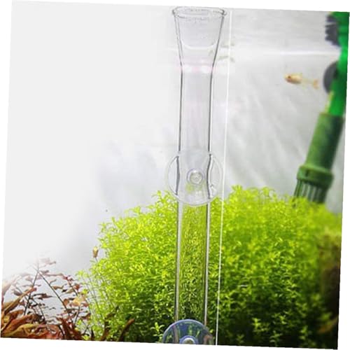 VICASKY Aquarium Fish Feeder Tube with Glass Feeding Dish 30cm Shrimp Feeder for Fish Tank Feeding for Aquatic Pets