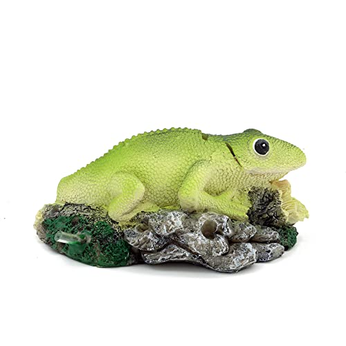 Aquarium Air Bubbler Decorations,Air Bubbler Decor Ornament for Fish Tank (Lizard)