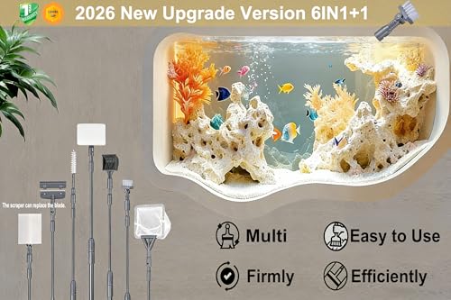 Carefree Fish Aquarium Scraper Blades 10Pcs for 4IN1 6IN1 7IN1 9IN1 Cleaning Tools Long Handle Algae Cleaner
