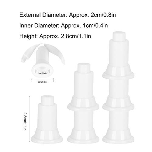 Aquarium Divider Support Feet | 100 Pcs PVC Fish Enclosure Partition Stands | Adjustable Height for Simple Maintenance/Steady Setup (White) - color: White