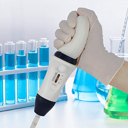 ONiLAB Lab Serological Pipette Controller, Manual Pipette Filler, 0.1-100mL,ABS, Dark Blue… - style: con-blue