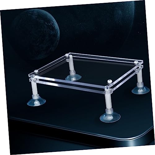 Submersible Pump Shockproof Pad Double Acrylic Water Pump Rack for Fish Tank and Design Reduces Noise and Easy Installation - size: 16X12X3.5CM