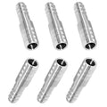 Hose Barb Reducer 5/16" to 1/2" Barb Hose ID Stainless Steel Reducing Union Fittings Air Water Fuel (Pack of 6) - size: 5/16" Barb x 1/2" Barb