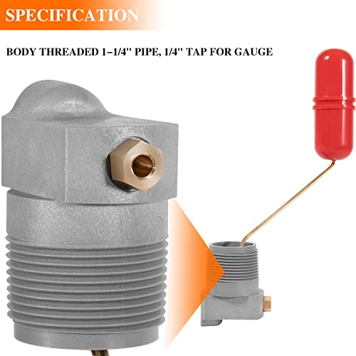 Replace for F93B-1C Air Volume Controls for Deep Wells, Water Tank System 1-1/4 in MNPT, 1/4 in PTF SAE