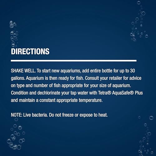 Tetra SafeStart Plus, For Newly Set-Up Fish aquariums, 100 ml, 3.38-Ounce - size: 100 ml, 3.38-Ounce