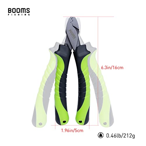 Booms Fishing CP2 Fishing Crimping Tool for Single-Barrel Sleeves, Green - style: Green Crimping Pliers Only