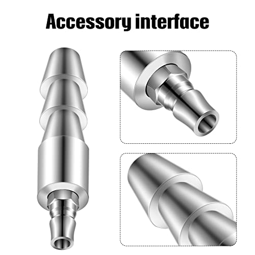 2 Pcs Vac U Lock Adapter Quick Air Connector Quick Connector Device (Silver) - color: Silver