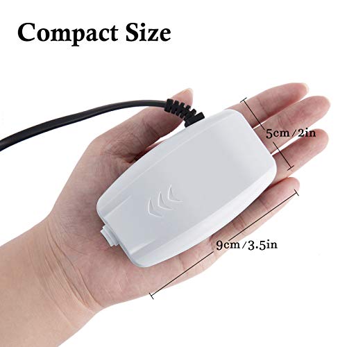 HITOP 2W Single Outlet Aquarium Air Pump, 25GPH Fish Tank Aerator with Accessories, Quiet Oxygen Pump for Small Tank up to 15gallon - style: 25GPH