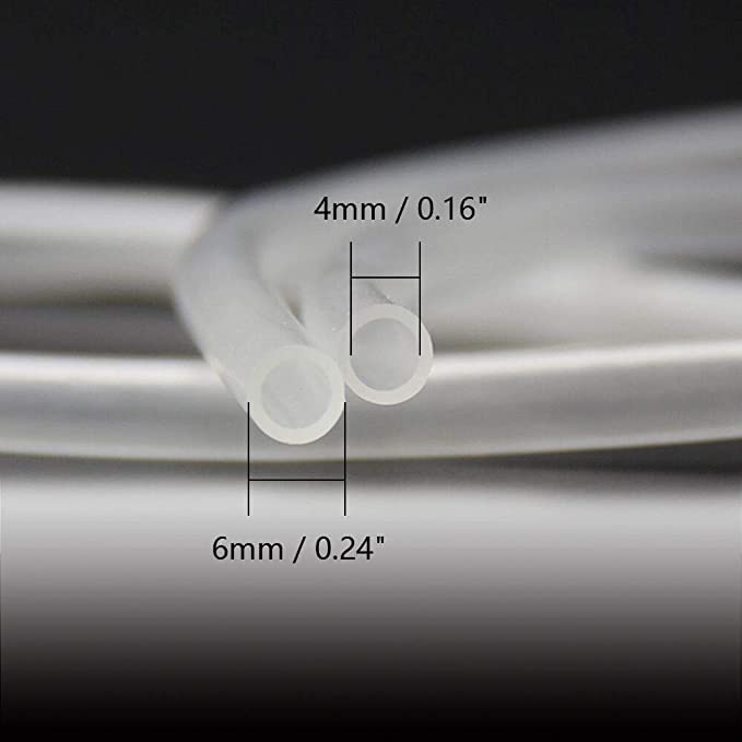 100 Feet 3/16-Inch Food Grade Flexible Silicone Air Tubing for Aquariums, Terrariums, Hydroponics (Clear - 100 ft) - color: Clear - 100 ft