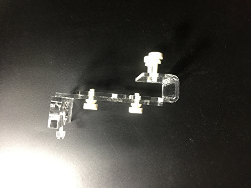 Marine Color Aquarium Tank PH ORP Probe Electrode Holder and Hose Fixture, Adjustable Acrylic Mount for 1 Probe, Transparent Durable Support for Water Monitoring and Tubing