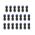 5/32" or 4mm OD Pneumatic quick Connector Push to Connect fittings Straight Union/Coupler (Pack of 20) - size: 5/32" (20 pcs), style: Straight Union