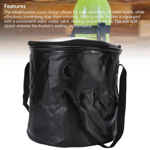 Large Capacity 20L Collapsible Water Bucket for Camping Hiking and Fishing - Easy To Clean Portable Camp Wash Basin