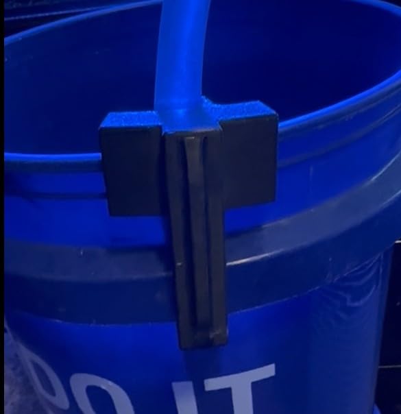 Bucket Buddie, 5 Gallon Bucket Clip for Siphon Tubing, Great for Wine, Beer, Aquarium & Hydroponic Use