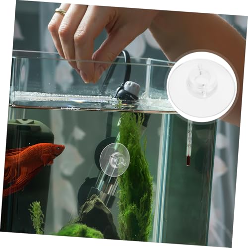 Abaodam 20 Pcs Aquarium Suction Cups with Adjustable Ties Plant Holder for Fish Tank Strong Vacuum Cups for Secure Aquatic Plant Positioning for Moss and Shrimp Nests