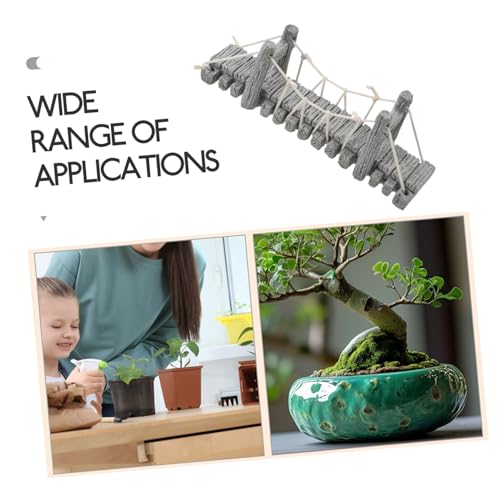 Unique Miniature Stone Bridge Decoration for Fish Tanks and Bonsai Gardens Handmade Landscape Ornament for Dollhouse and Aquascaping Compact Design for Elegant Garden Style
