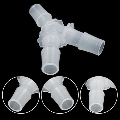Hitefu 1/2" Plastic Hose Barb Fitting Equal Barbed 3 Way Y Shaped Hose Tubing Joint Splicer Mender Adapter Union for Oxygen Tubing Pipe Household Fuel Water Liquid Air (Pack of 10) - size: 1/2 Inch