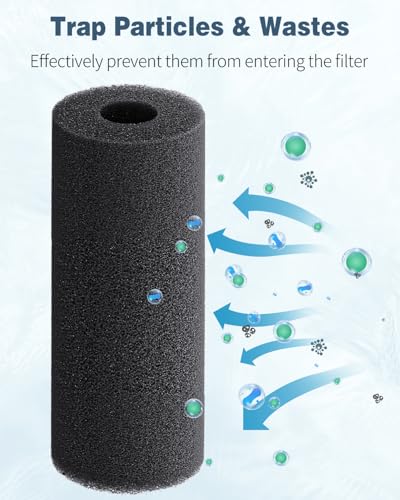 Pawfly Pre-Filter Sponge Fit for Beckett Pond G FR DP Pump, Part No 7209410 7137710, Replacement Pre-Filter Foam Roll, 12 Pack - size: 12 Pack