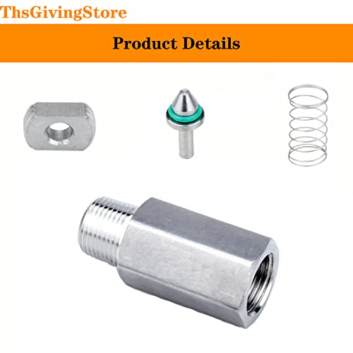 1/4 Inch NPT Female to Male Thread 304 Stainless Steel Check Valve One Way Non-Return Valve for Water Oil Gas Check Valve 1PCS - color: Inner to Outer