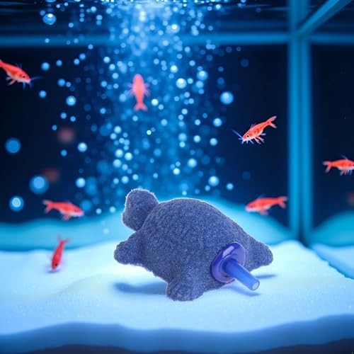 Blue Turtle Aquarium Bubble Air Stone Diffuser Fish Tank Aerator Oxygen Pump Ornament Decor Aquarium Air Pump Accessories, Aquarium Air Pumps