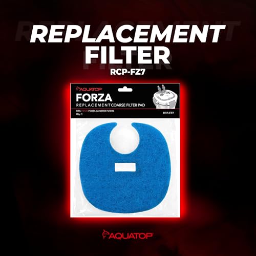 AquaTop Coarse Blue Filter Sponge with Bag & Header - Fits FZ7 Canister Filter - Traps Large Waste for Cleaner Water - Ideal for Fresh & Saltwater - size: FZ7