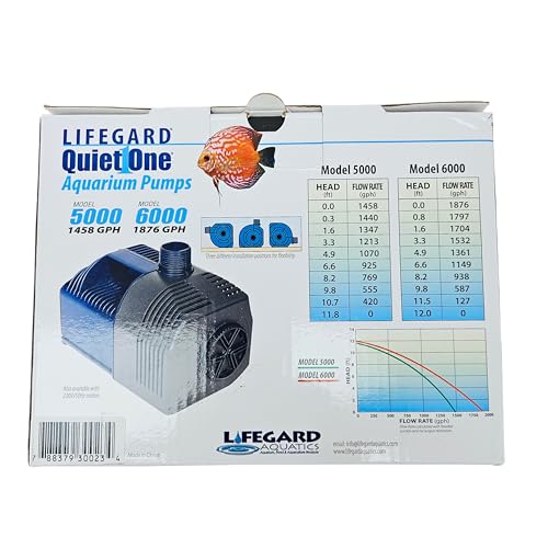 Quiet One Lifegard Aquarium Pump, 1876-Gallon Per Hour - size: 1 Count (Pack of 1)
