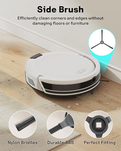 Leemone 18 Pcs Replacement Parts for Shark Navigator AV2110S AV2120 RV2120AE RV2110 Robot Vacuum, 1 Main Brush, 2 Pre Filters, 2 HEPA Filters, 6 Side Brushes, 3 Foam & Felt Filters, 3 Base Filters - style: Shark AV2110s Parts
