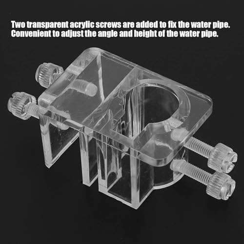 Aquarium Hose Holder, Transparent Acrylic Water Pipe Hose Fixing Clip Fish Tank Pipe Holder Aquarium Water Tube Clamp for Aquarium(26mm)