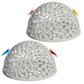 Aquarium Shrimp Hide, Fish Tank Porous Cave Shelter Hideout Ornament, Detachable Breeding Shrimp Hide & Rest Tunnel, 2 Set, White - color: White