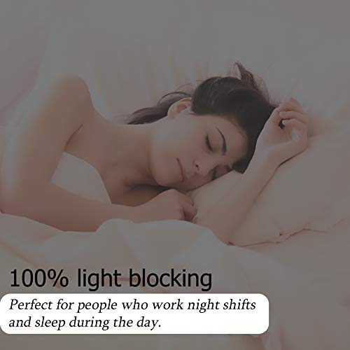 Total Blackout Window Film 100% Light Blocking Non Adhesive No Residue Removable Opaque Static Cling Privacy Glass Tint for Home Bedroom Darkening Heat Control (17.5 in x 6.56 Ft)
