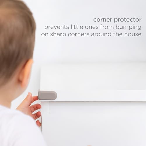 Ubbi Corner Protectors, Furniture Corner Guards for Baby and Toddlers, Baby Proof Covers, Baby Safety, Taupe, 16 Piece Set - size: One Size, style: Taupe Corner Protectors