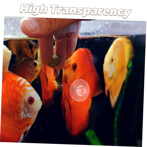 MERRYHAPY 20 Pcs High Transparency Fish Tank Suction Cups with Adjustable Cable Ties Durable Aquarium Plant Holder Clips for Binding Moss Shrimp Nest Effortless Setup and Resilient